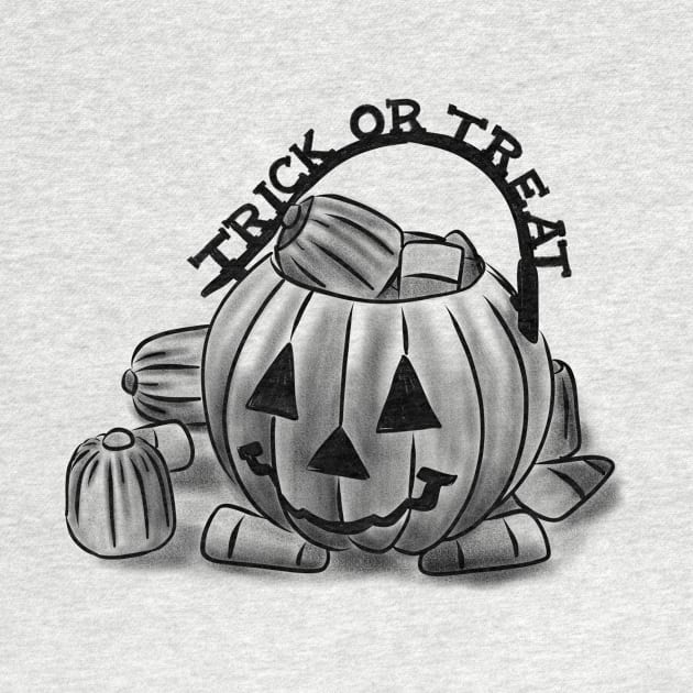 Candy Filled Pumpkin by superdupertees